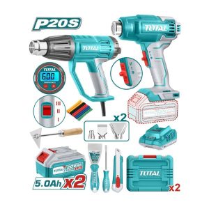 Bộ máy thổi nóng dùng điện và pin Total TOSLI250801 (2 Pin 5.0Ah, 1 Sạc)